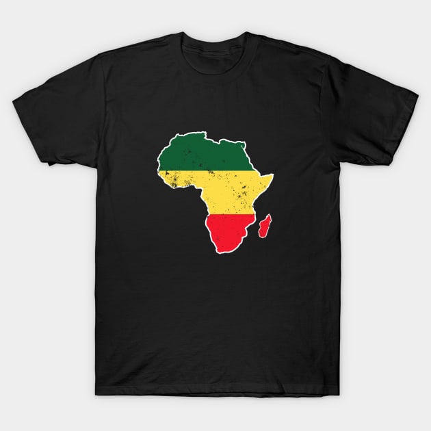 RASTAFARIAN AFRICA T SHIRT T-Shirt by blacklives